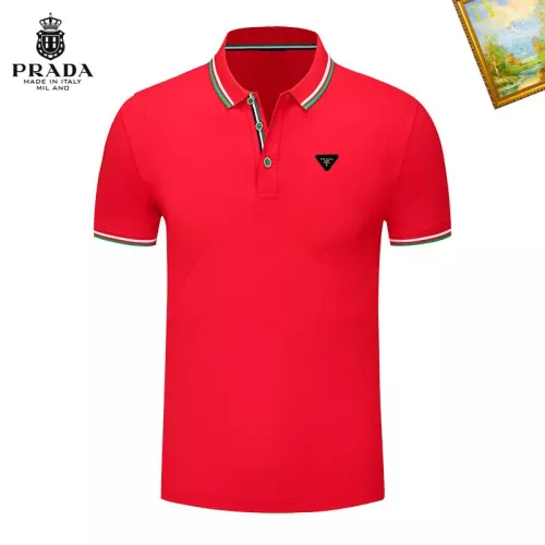 Prada T-Shirts Short Sleeved For Men #1327759 $29.00 USD, Wholesale Replica Prada T-Shirts