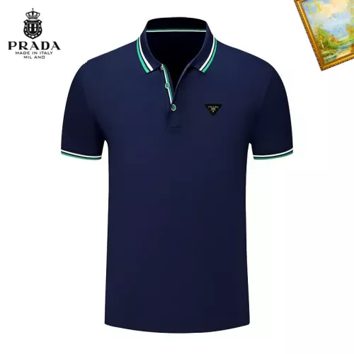 Prada T-Shirts Short Sleeved For Men #1327761 $29.00 USD, Wholesale Replica Prada T-Shirts