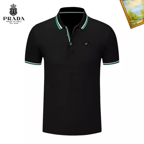 Prada T-Shirts Short Sleeved For Men #1327762 $29.00 USD, Wholesale Replica Prada T-Shirts
