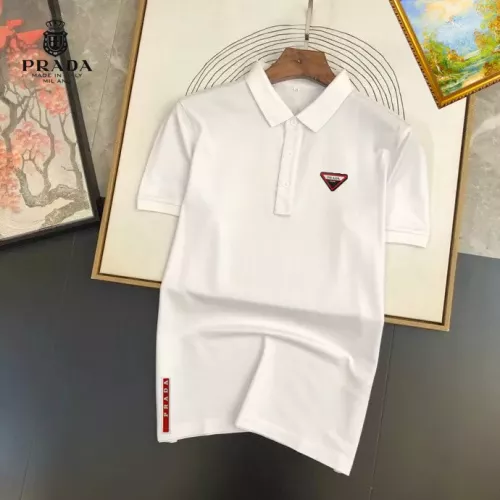 Prada T-Shirts Short Sleeved For Men #1327802 $29.00 USD, Wholesale Replica Prada T-Shirts