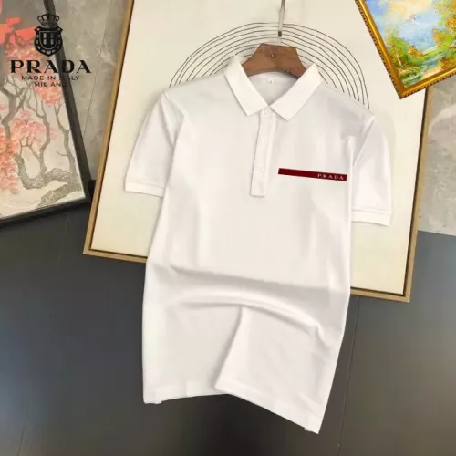 Prada T-Shirts Short Sleeved For Men #1327833 $29.00 USD, Wholesale Replica Prada T-Shirts