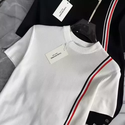 Replica Thom Browne TB T-Shirts Short Sleeved For Men #1328113 $42.00 USD for Wholesale
