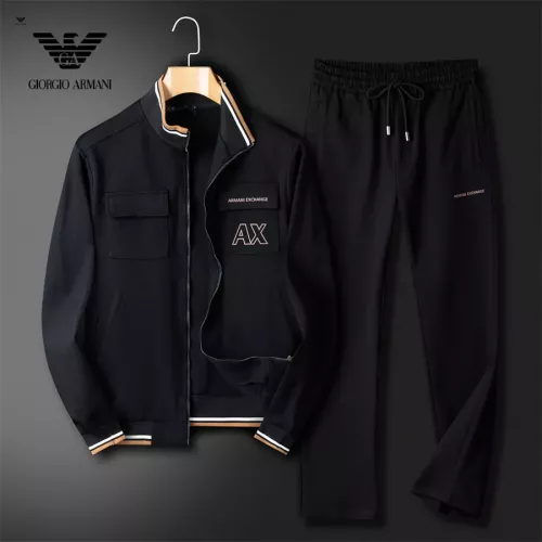Armani Tracksuits Long Sleeved For Men #1328163 $85.00 USD, Wholesale Replica Armani Tracksuits