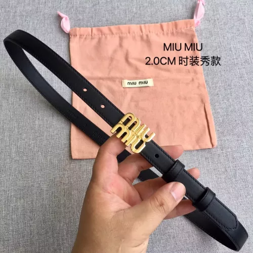 MIU MIU AAA Quality Belts In 2.0cm For Women #1328553 $52.00 USD, Wholesale Replica MIU MIU AAA Quality Belts