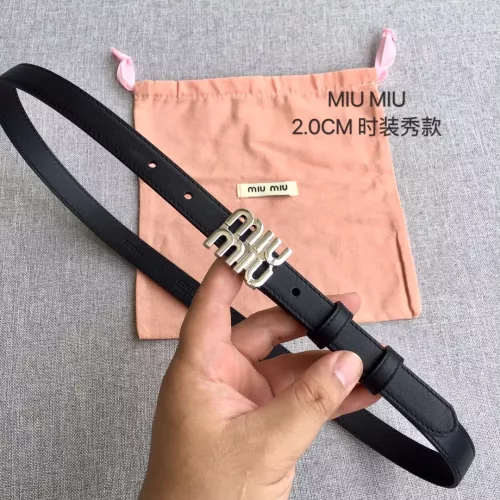 MIU MIU AAA Quality Belts In 2.0cm For Women #1328554 $52.00 USD, Wholesale Replica MIU MIU AAA Quality Belts