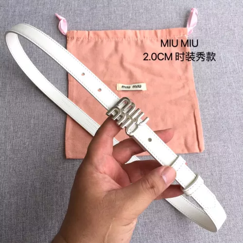MIU MIU AAA Quality Belts In 2.0cm For Women #1328557 $52.00 USD, Wholesale Replica MIU MIU AAA Quality Belts