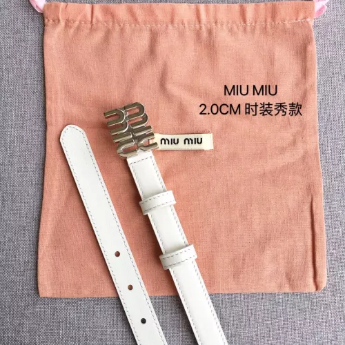 Replica MIU MIU AAA Quality Belts In 2.0cm For Women #1328557 $52.00 USD for Wholesale