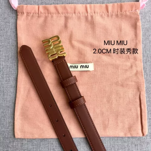 Replica MIU MIU AAA Quality Belts In 2.0cm For Women #1328560 $52.00 USD for Wholesale