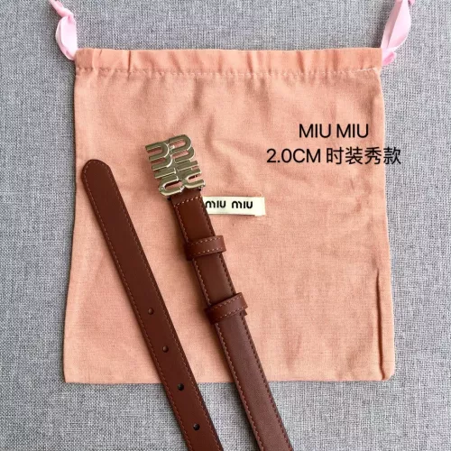 Replica MIU MIU AAA Quality Belts In 2.0cm For Women #1328561 $52.00 USD for Wholesale