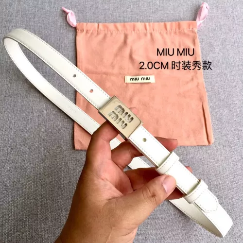 MIU MIU AAA Quality Belts In 2.0cm For Women #1328568 $52.00 USD, Wholesale Replica MIU MIU AAA Quality Belts