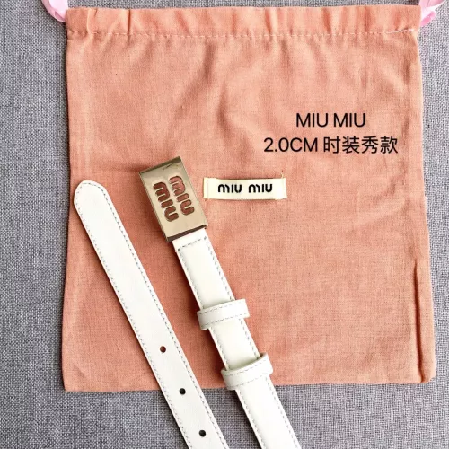 Replica MIU MIU AAA Quality Belts In 2.0cm For Women #1328568 $52.00 USD for Wholesale