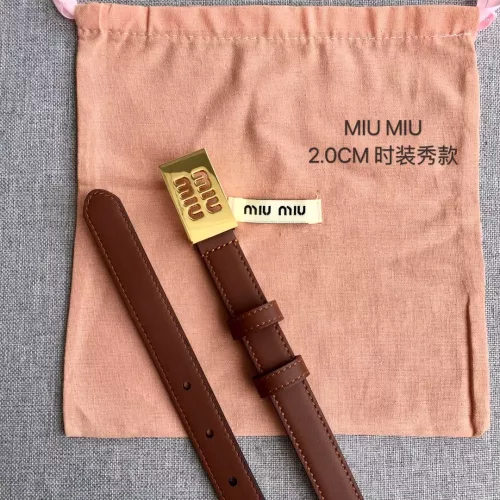 Replica MIU MIU AAA Quality Belts In 2.0cm For Women #1328570 $52.00 USD for Wholesale