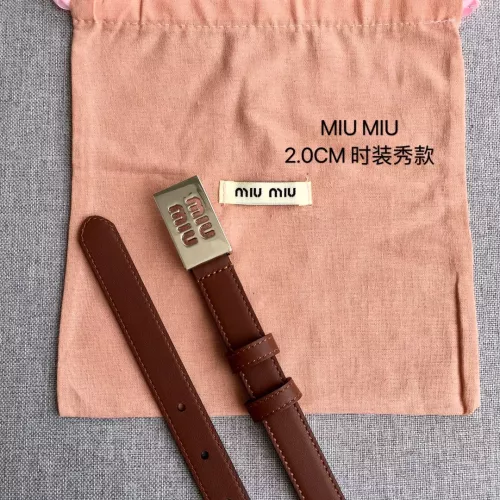 Replica MIU MIU AAA Quality Belts In 2.0cm For Women #1328571 $52.00 USD for Wholesale