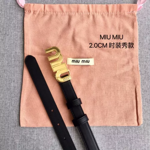 Replica MIU MIU AAA Quality Belts In 2.0cm For Women #1328573 $52.00 USD for Wholesale