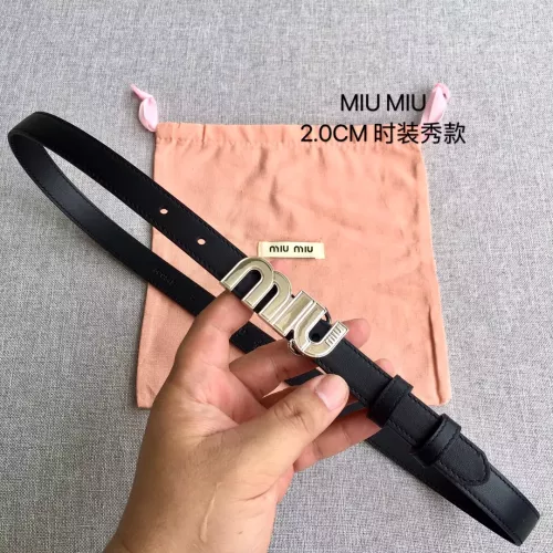MIU MIU AAA Quality Belts In 2.0cm For Women #1328574 $52.00 USD, Wholesale Replica MIU MIU AAA Quality Belts