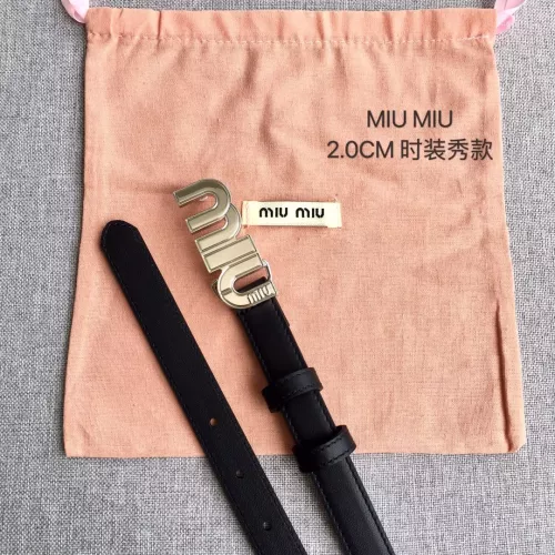 Replica MIU MIU AAA Quality Belts In 2.0cm For Women #1328574 $52.00 USD for Wholesale