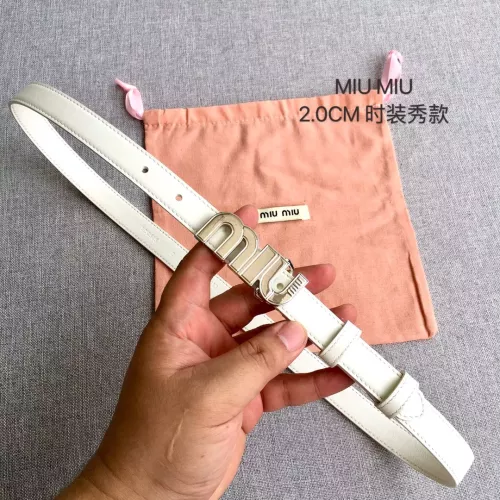 MIU MIU AAA Quality Belts In 2.0cm For Women #1328577 $52.00 USD, Wholesale Replica MIU MIU AAA Quality Belts