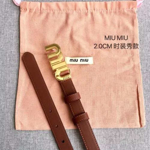 Replica MIU MIU AAA Quality Belts In 2.0cm For Women #1328579 $52.00 USD for Wholesale