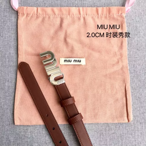 Replica MIU MIU AAA Quality Belts In 2.0cm For Women #1328580 $52.00 USD for Wholesale