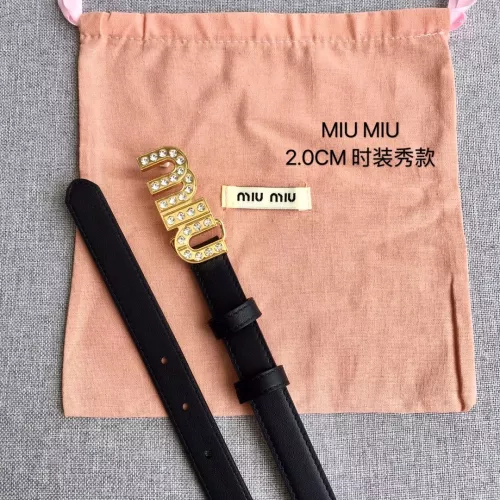 Replica MIU MIU AAA Quality Belts In 2.0cm For Women #1328582 $52.00 USD for Wholesale