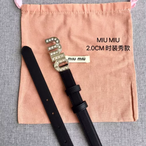 Replica MIU MIU AAA Quality Belts In 2.0cm For Women #1328584 $52.00 USD for Wholesale