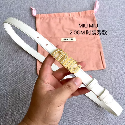 MIU MIU AAA Quality Belts In 2.0cm For Women #1328585 $52.00 USD, Wholesale Replica MIU MIU AAA Quality Belts