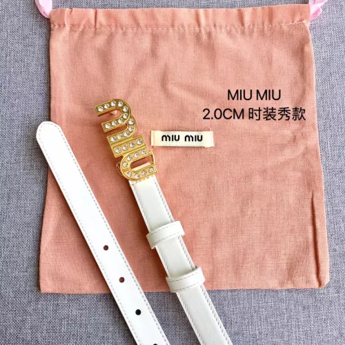 Replica MIU MIU AAA Quality Belts In 2.0cm For Women #1328585 $52.00 USD for Wholesale