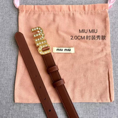 Replica MIU MIU AAA Quality Belts In 2.0cm For Women #1328588 $52.00 USD for Wholesale