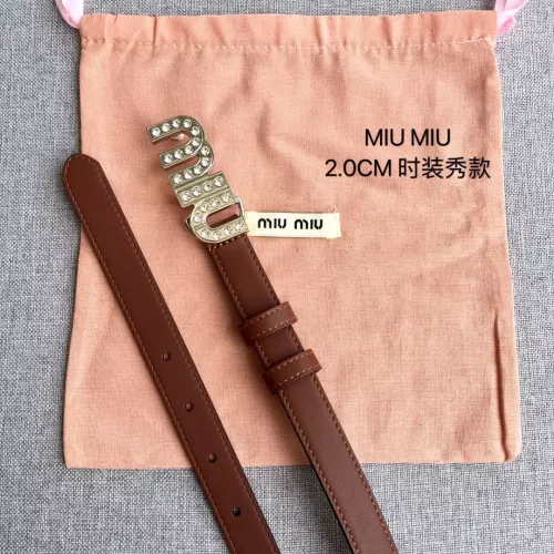 Replica MIU MIU AAA Quality Belts In 2.0cm For Women #1328589 $52.00 USD for Wholesale