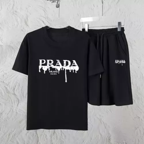 Prada Tracksuits Short Sleeved For Unisex #1328590 $56.00 USD, Wholesale Replica Prada Tracksuits
