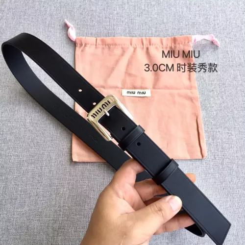 MIU MIU AAA Quality Belts In 3.0cm For Women #1328593 $52.00 USD, Wholesale Replica MIU MIU AAA Quality Belts