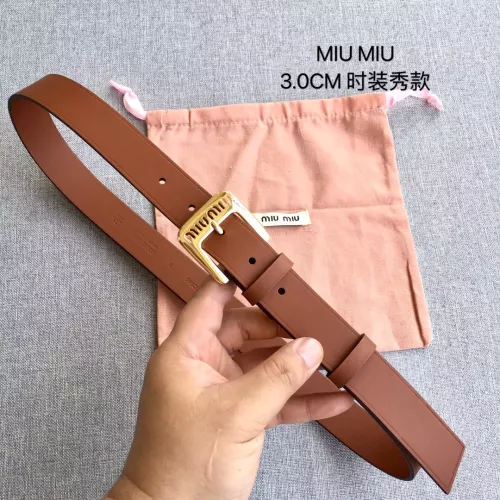 MIU MIU AAA Quality Belts In 3.0cm For Women #1328594 $52.00 USD, Wholesale Replica MIU MIU AAA Quality Belts