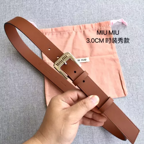MIU MIU AAA Quality Belts In 3.0cm For Women #1328595 $52.00 USD, Wholesale Replica MIU MIU AAA Quality Belts