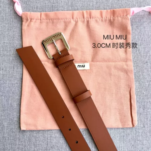 Replica MIU MIU AAA Quality Belts In 3.0cm For Women #1328595 $52.00 USD for Wholesale