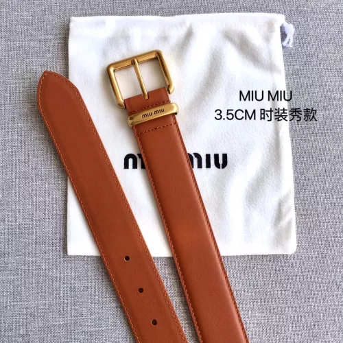 Replica MIU MIU AAA Quality Belts In 3.5cm For Women #1328616 $52.00 USD for Wholesale