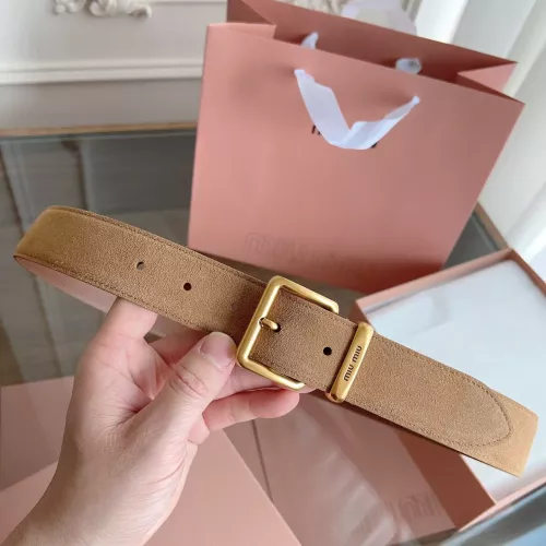 MIU MIU AAA Quality Belts In 3.5cm For Women #1328618 $60.00 USD, Wholesale Replica MIU MIU AAA Quality Belts