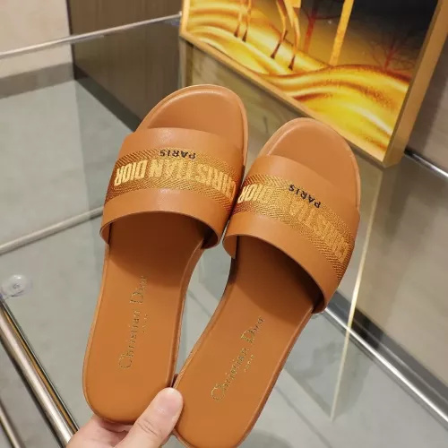 Replica Christian Dior Slippers For Women #1329192 $80.00 USD for Wholesale