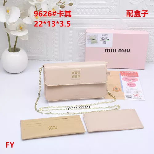 MIU MIU Messenger Bags For Women #1329471 $27.00 USD, Wholesale Replica MIU MIU Messenger Bags