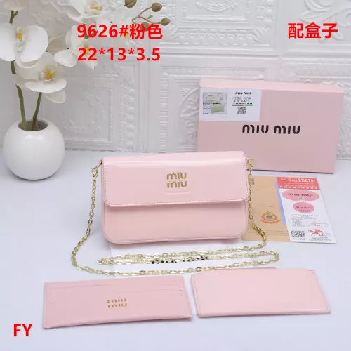 MIU MIU Messenger Bags For Women #1329472 $27.00 USD, Wholesale Replica MIU MIU Messenger Bags