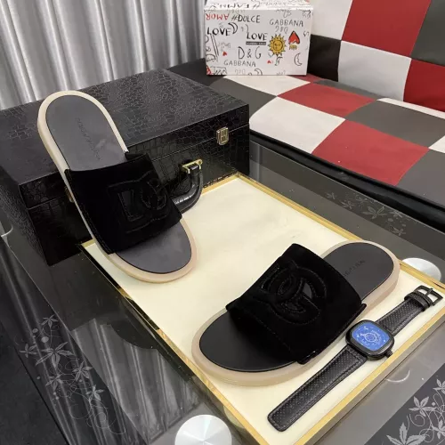 Dolce &amp; Gabbana D&amp;G Slippers For Men #1329532 $52.00 USD, Wholesale Replica Dolce &amp; Gabbana D&amp;G Slippers