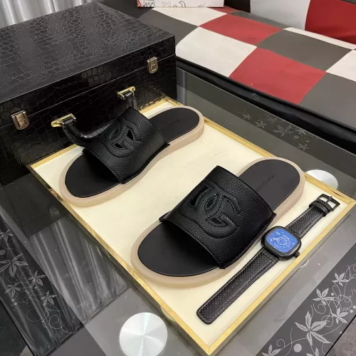 Replica Dolce & Gabbana D&G Slippers For Men #1329537 $52.00 USD for Wholesale