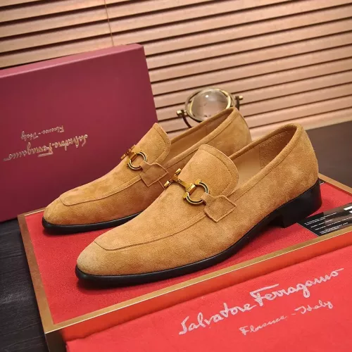 Salvatore Ferragamo Leather Shoes For Men #1329543 $98.00 USD, Wholesale Replica Salvatore Ferragamo Leather Shoes