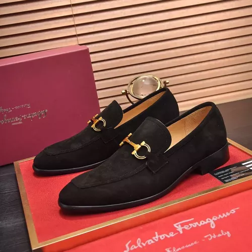 Salvatore Ferragamo Leather Shoes For Men #1329545 $98.00 USD, Wholesale Replica Salvatore Ferragamo Leather Shoes