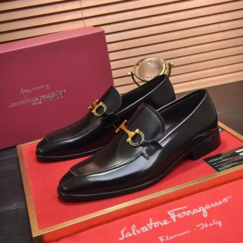Salvatore Ferragamo Leather Shoes For Men #1329548 $98.00 USD, Wholesale Replica Salvatore Ferragamo Leather Shoes