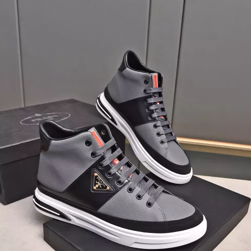 Replica Prada High Top Shoes For Men #1329667 $85.00 USD for Wholesale