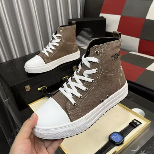 Dsquared High Tops Shoes For Men #1329750 $82.00 USD, Wholesale Replica Dsquared High Tops Shoes
