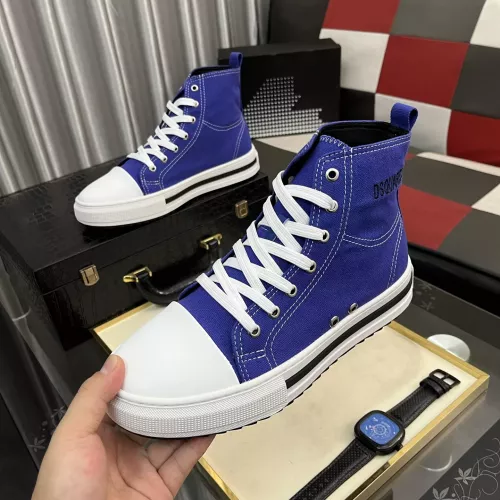 Dsquared High Tops Shoes For Men #1329751 $82.00 USD, Wholesale Replica Dsquared High Tops Shoes