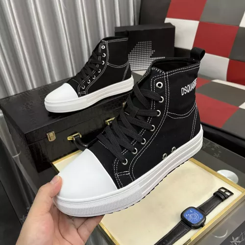 Dsquared High Tops Shoes For Men #1329752 $82.00 USD, Wholesale Replica Dsquared High Tops Shoes
