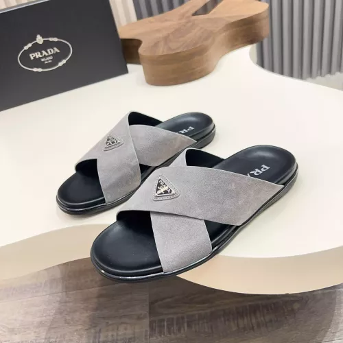 Prada Slippers For Men #1329870 $92.00 USD, Wholesale Replica Prada Slippers