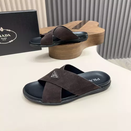 Replica Prada Slippers For Men #1329872 $92.00 USD for Wholesale